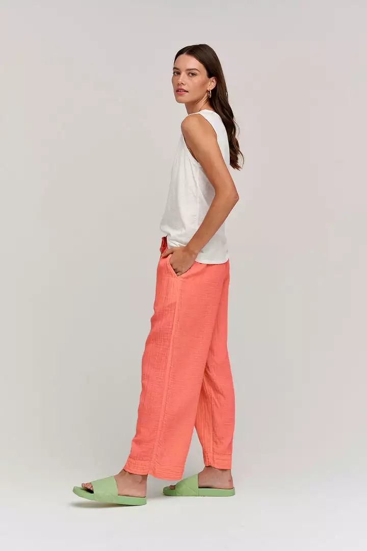 Velvet By Graham & Spencer FRANNY COTTON GAUZE PANT Womens 11 Velvet By Graham & Spencer FRANNY COTTON GAUZE PANT Womens