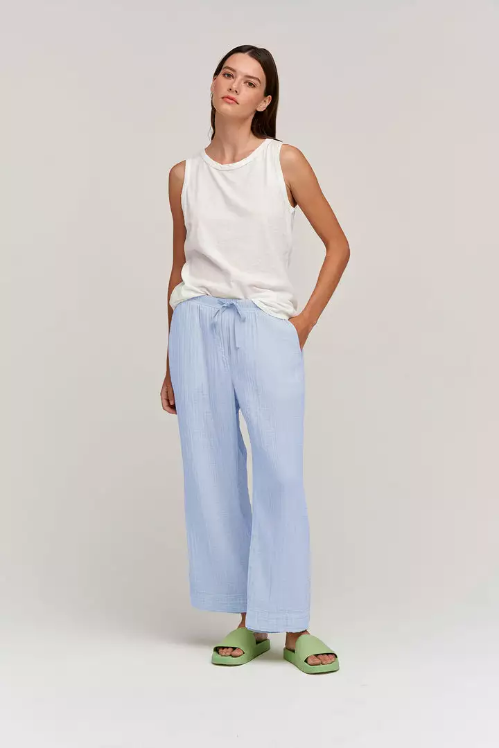 Velvet By Graham & Spencer FRANNY COTTON GAUZE PANT Womens 14 Velvet By Graham & Spencer FRANNY COTTON GAUZE PANT Womens