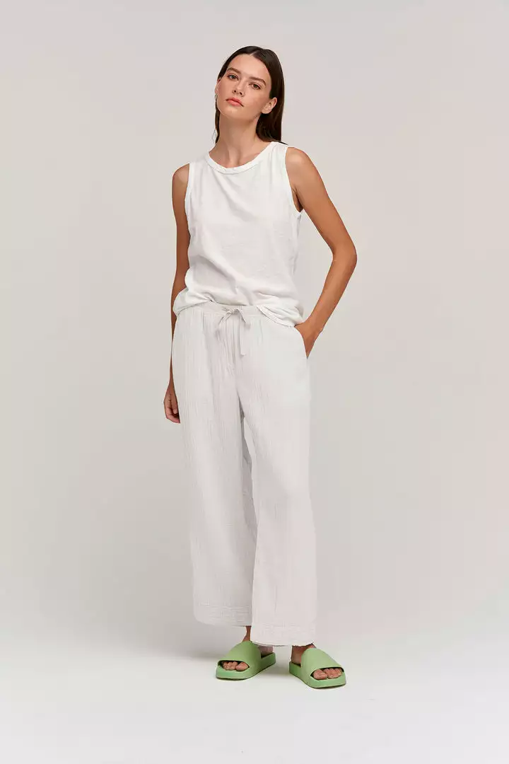 Velvet By Graham & Spencer FRANNY COTTON GAUZE PANT Womens 18 Velvet By Graham & Spencer FRANNY COTTON GAUZE PANT Womens