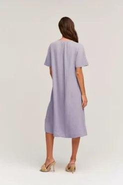 Velvet By Graham & Spencer HAZEL COTTON GAUZE MIDI DRESS