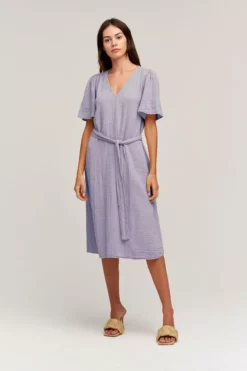 Velvet By Graham & Spencer HAZEL COTTON GAUZE MIDI DRESS