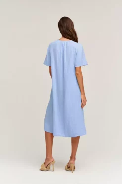 Velvet By Graham & Spencer HAZEL COTTON GAUZE MIDI DRESS