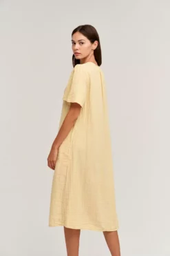 Velvet By Graham & Spencer HAZEL COTTON GAUZE MIDI DRESS