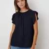 Velvet By Graham & Spencer KAIA COTTON GAUZE BLOUSE
