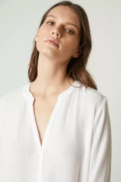 Velvet By Graham & Spencer Womens LORRAINE COTTON GAUZE CAFTAN DRESS