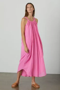 Velvet By Graham & Spencer Womens REESE COTTON GAUZE DRESS