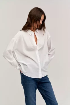 Velvet By Graham & Spencer Womens DEVYN BUTTON-UP SHIRT