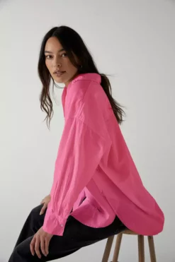 Velvet By Jenny Graham Womens REDONDO BUTTON-UP SHIRT