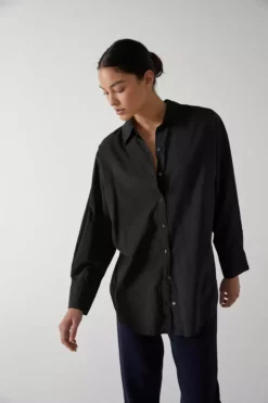 Velvet By Jenny Graham Womens REDONDO BUTTON-UP SHIRT