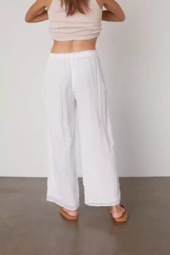 Velvet By Graham & Spencer Womens TWEETIE COTTON GAUZE PANT