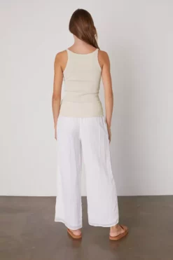 Velvet By Graham & Spencer Womens ALIZA RIBBED COTTON LAYERING TANK