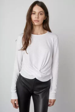 Velvet By Graham & Spencer BEATRICE FRONT TWIST TEE