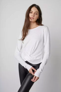 Velvet By Graham & Spencer BEATRICE FRONT TWIST TEE