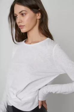 Velvet By Graham & Spencer BEATRICE FRONT TWIST TEE