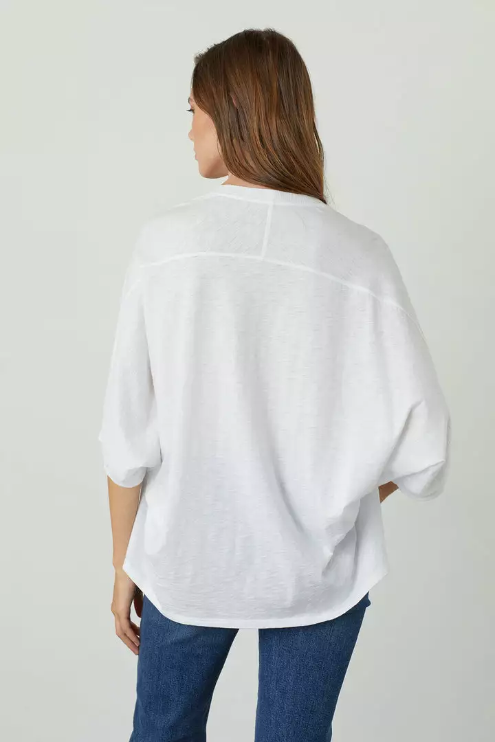 Velvet By Graham & Spencer Womens HELEN 3/4 SLEEVE OVERSIZED TEE 4 Velvet By Graham & Spencer Womens HELEN 3/4 SLEEVE OVERSIZED TEE