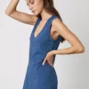 Velvet By Graham & Spencer Womens JANNA SCOOP NECK TANK DRESS