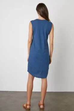 Velvet By Graham & Spencer Womens JANNA SCOOP NECK TANK DRESS