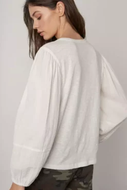 Velvet By Graham & Spencer JAYLA PUFF SLEEVE TOP