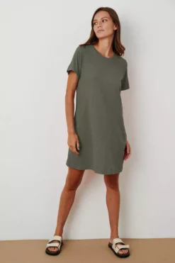 Velvet By Graham & Spencer LEIGH COTTON SLUB DRESS