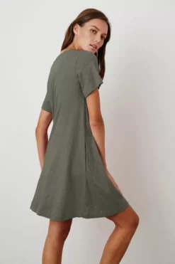 Velvet By Graham & Spencer LEIGH COTTON SLUB DRESS