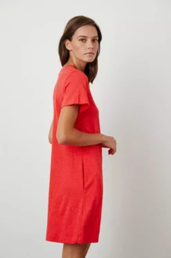Velvet By Graham & Spencer LEIGH COTTON SLUB DRESS