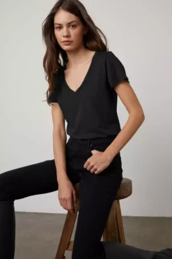 Velvet By Graham & Spencer Womens KATE HIGH RISE CROP JEAN