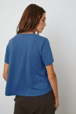 Velvet By Graham & Spencer LULA COTTON SLUB SWING TEE Womens