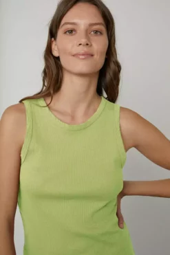 Velvet By Graham & Spencer Womens MAXIE RIBBED TANK TOP