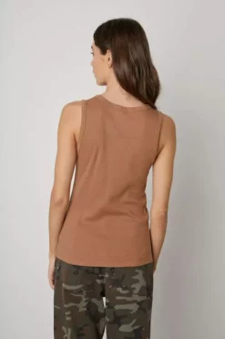 Velvet By Graham & Spencer Womens MAXIE RIBBED TANK TOP