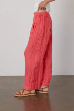 Velvet By Graham & Spencer Womens LOLA LINEN PANT