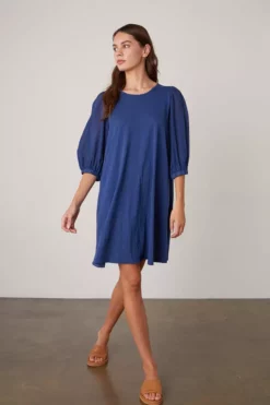Velvet By Graham & Spencer ALEXIS PUFF SLEEVE DRESS