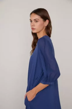 Velvet By Graham & Spencer ALEXIS PUFF SLEEVE DRESS