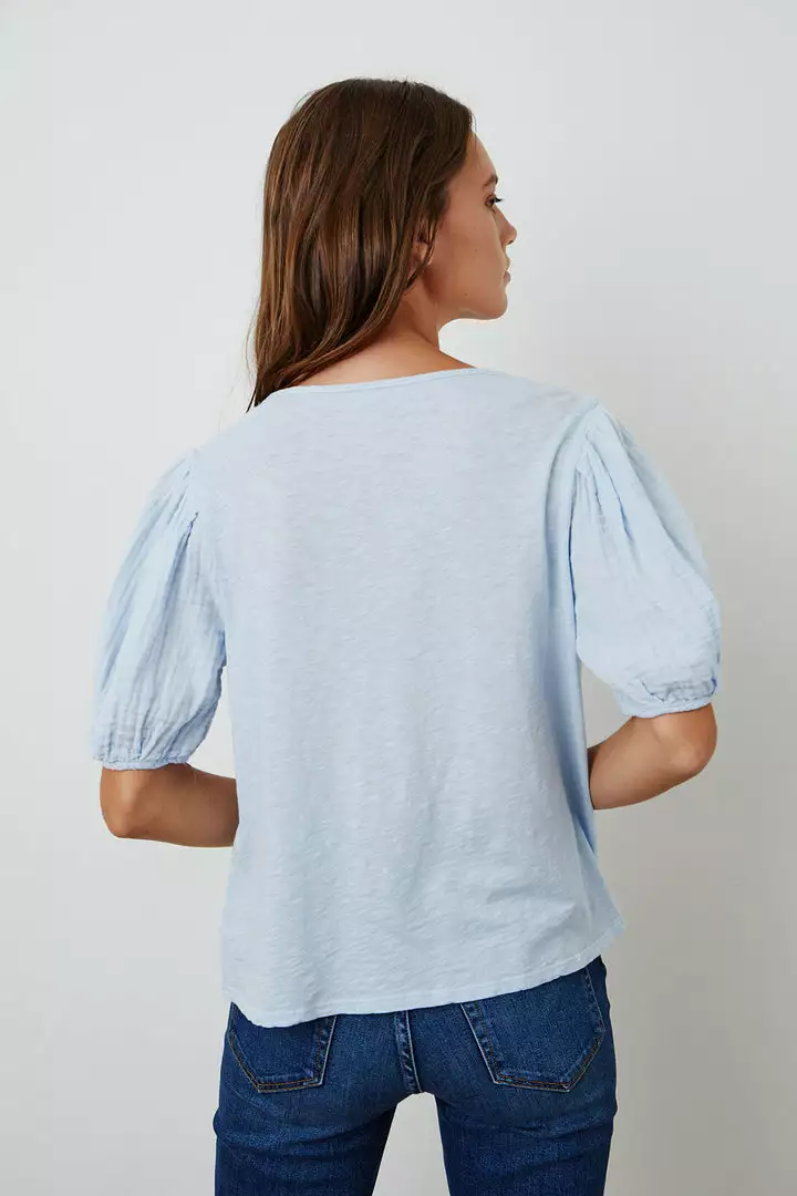 Velvet By Graham & Spencer Womens LOUISA PUFF SLEEVE TOP 15 Velvet By Graham & Spencer Womens LOUISA PUFF SLEEVE TOP