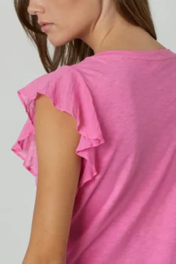 Velvet By Graham & Spencer LUPITA RUFFLE TANK TOP