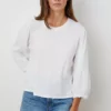 Velvet By Graham & Spencer Womens MARIEL PUFF SLEEVE TEE