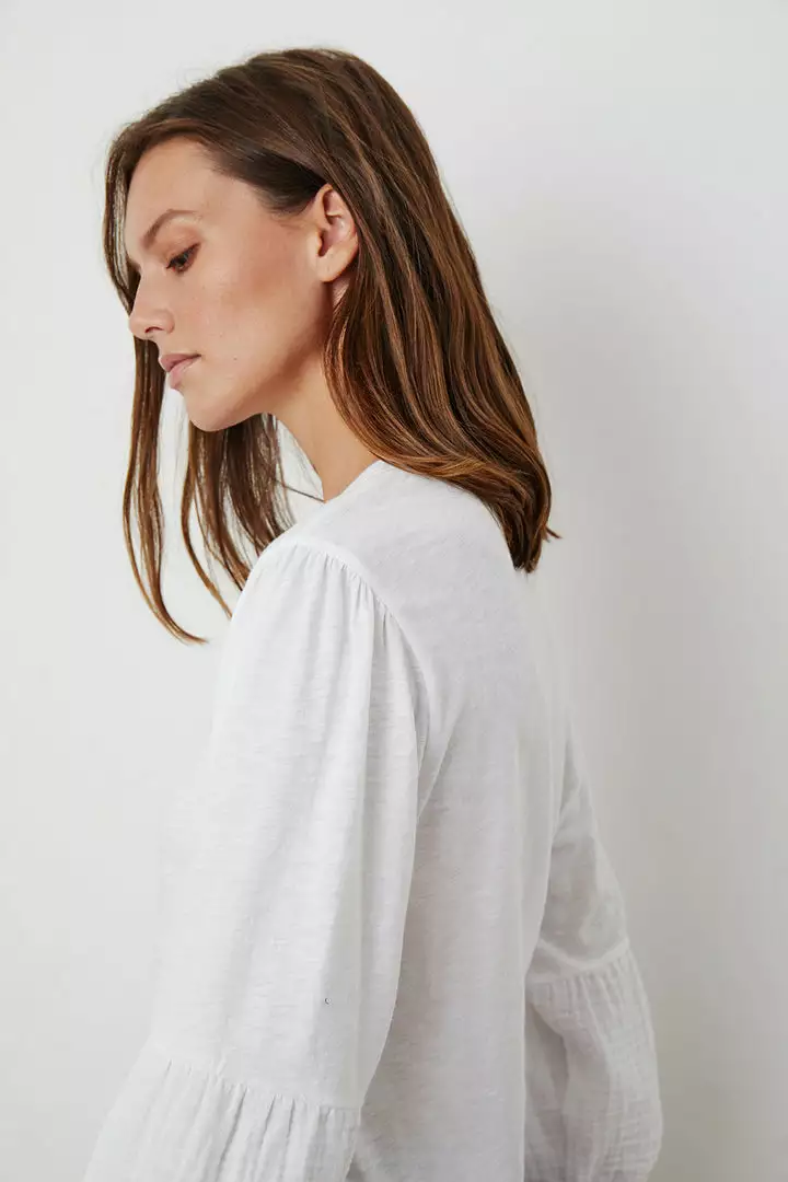 Velvet By Graham & Spencer Womens MARIEL PUFF SLEEVE TEE 2 Velvet By Graham & Spencer Womens MARIEL PUFF SLEEVE TEE