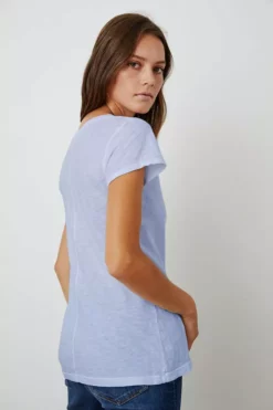 Velvet By Graham & Spencer ODELIA COTTON SLUB CREW NECK TEE