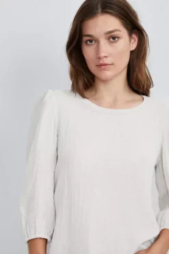 Velvet By Graham & Spencer Womens REEBA COTTON CONTRAST TOP