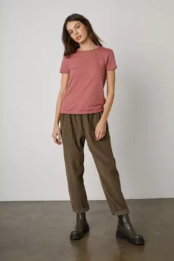 Velvet By Graham & Spencer SIERRA CREW NECK TEE Womens