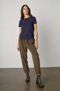 Velvet By Graham & Spencer SIERRA CREW NECK TEE Womens