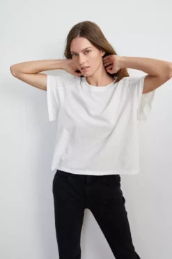 Velvet By Graham & Spencer SUNNI CREW NECK TEE Womens