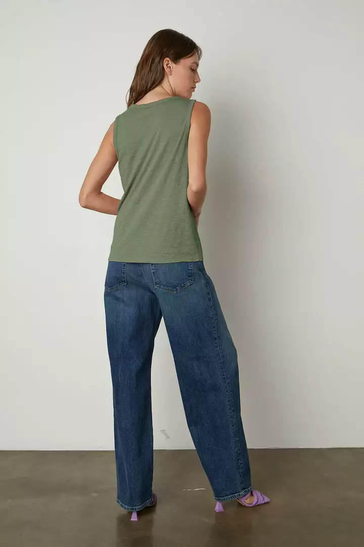 Velvet By Graham & Spencer TAURUS COTTON SLUB TANK 21 Velvet By Graham & Spencer TAURUS COTTON SLUB TANK