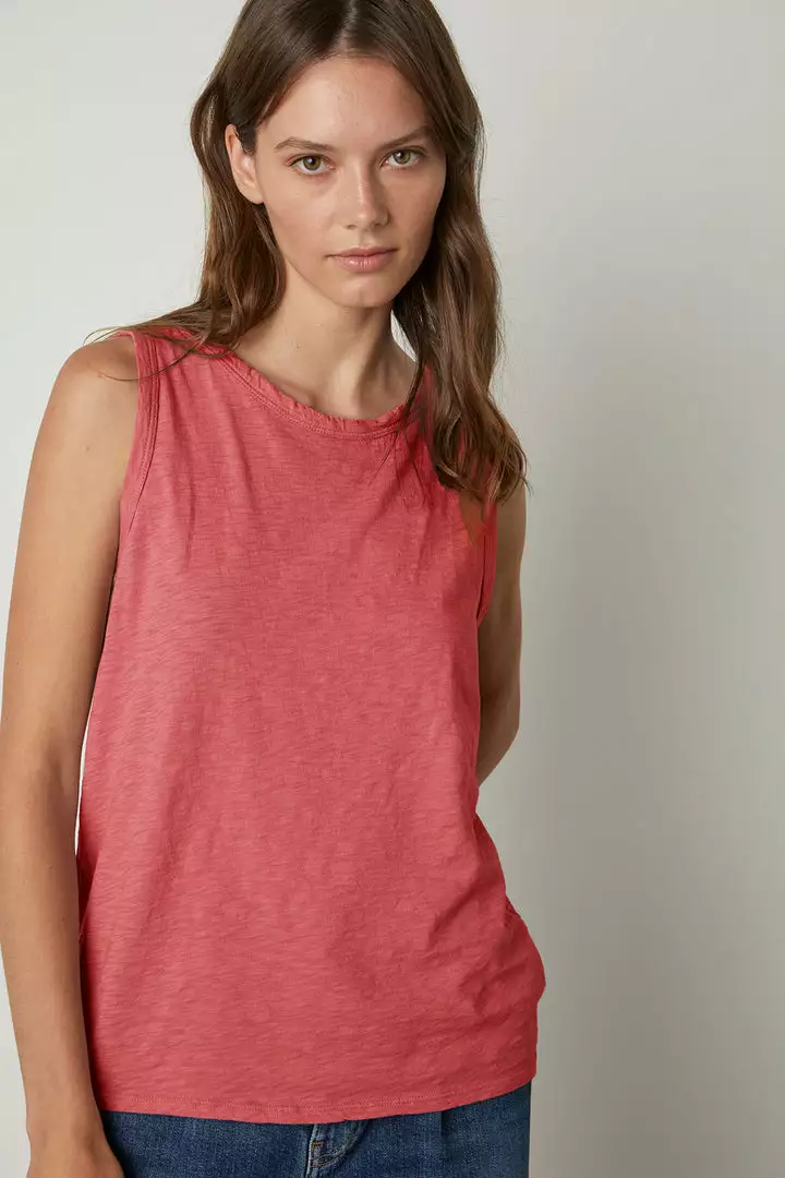Velvet By Graham & Spencer TAURUS COTTON SLUB TANK 54 Velvet By Graham & Spencer TAURUS COTTON SLUB TANK