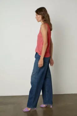 Velvet By Graham & Spencer TAURUS COTTON SLUB TANK 130 Velvet By Graham & Spencer TAURUS COTTON SLUB TANK