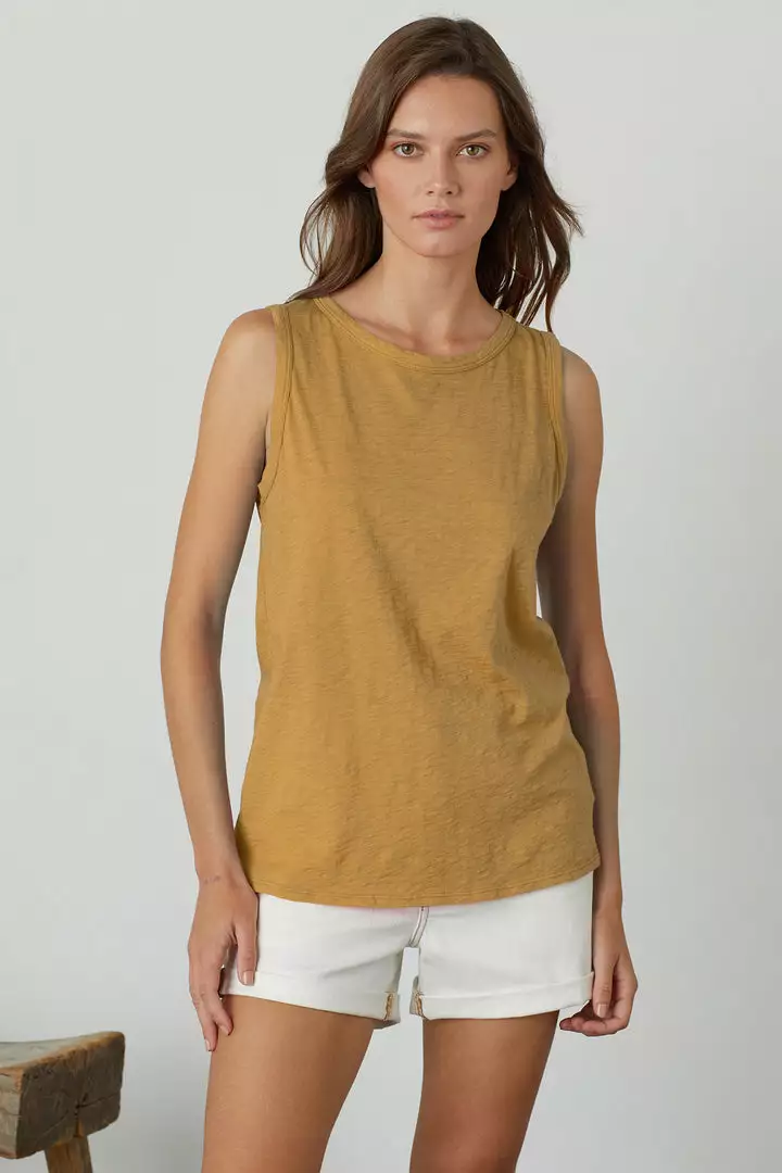 Velvet By Graham & Spencer TAURUS COTTON SLUB TANK Womens 5 Velvet By Graham & Spencer TAURUS COTTON SLUB TANK Womens