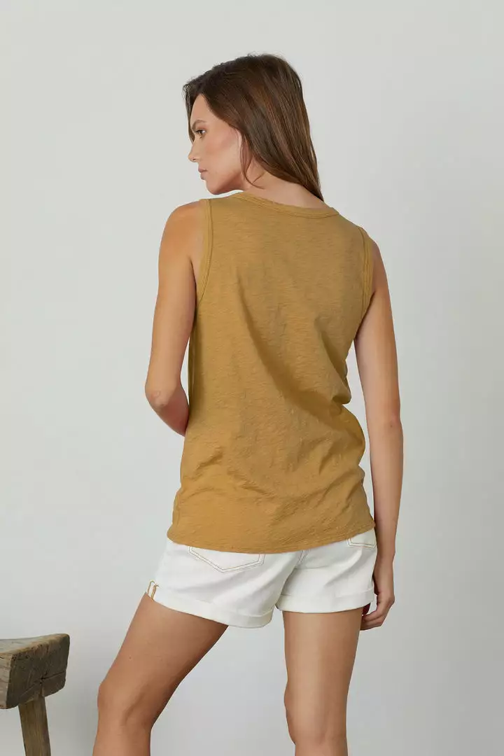 Velvet By Graham & Spencer TAURUS COTTON SLUB TANK Womens 6 Velvet By Graham & Spencer TAURUS COTTON SLUB TANK Womens
