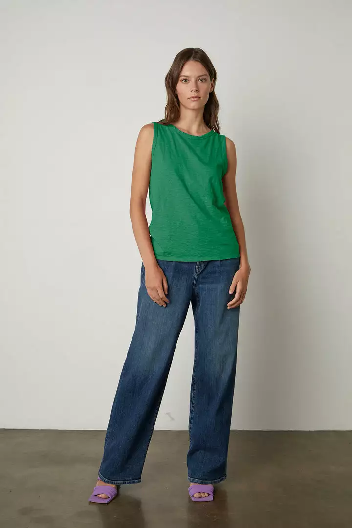 Velvet By Graham & Spencer TAURUS COTTON SLUB TANK 4 Velvet By Graham & Spencer TAURUS COTTON SLUB TANK