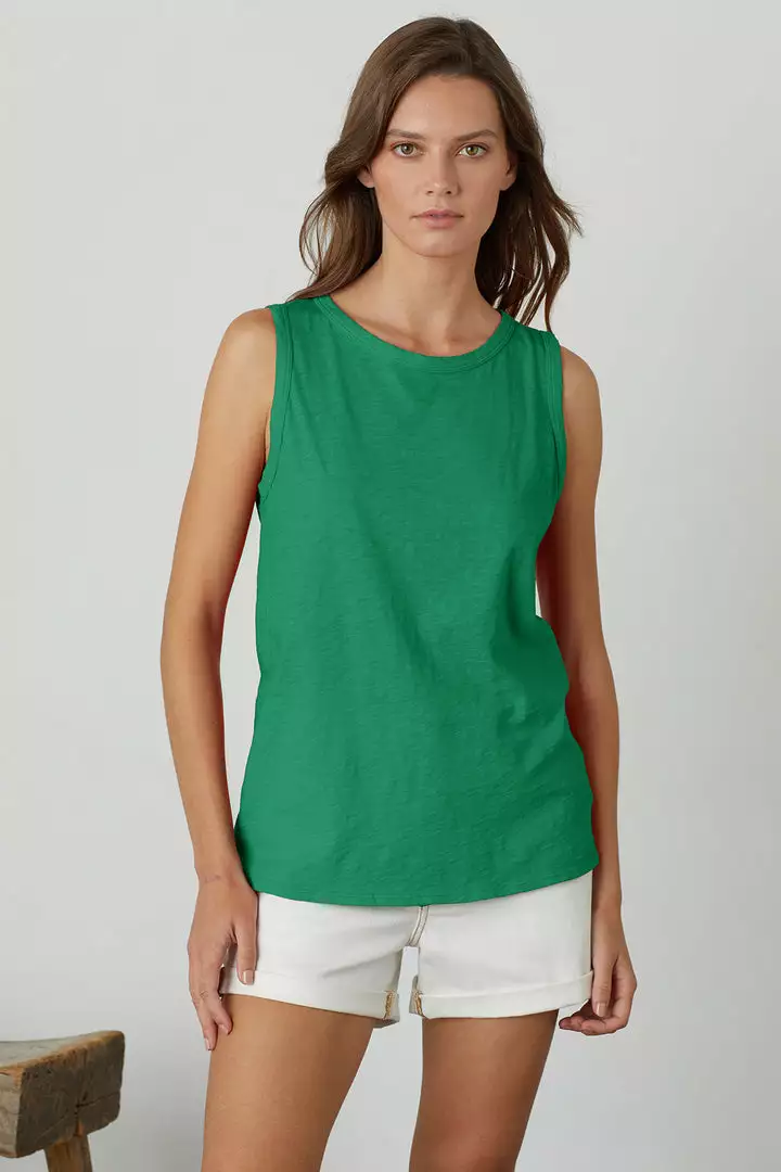 Velvet By Graham & Spencer TAURUS COTTON SLUB TANK 1 Velvet By Graham & Spencer TAURUS COTTON SLUB TANK