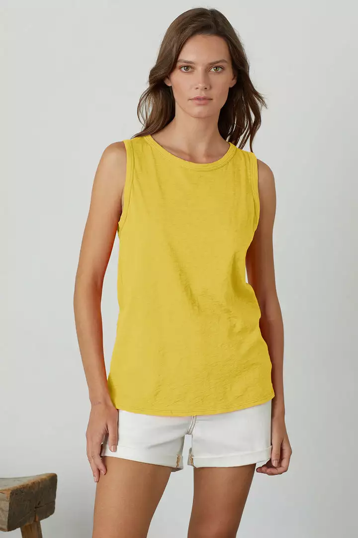 Velvet By Graham & Spencer TAURUS COTTON SLUB TANK 10 Velvet By Graham & Spencer TAURUS COTTON SLUB TANK