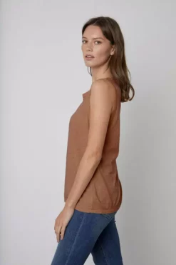 Velvet By Graham & Spencer TAURUS COTTON SLUB TANK Womens
